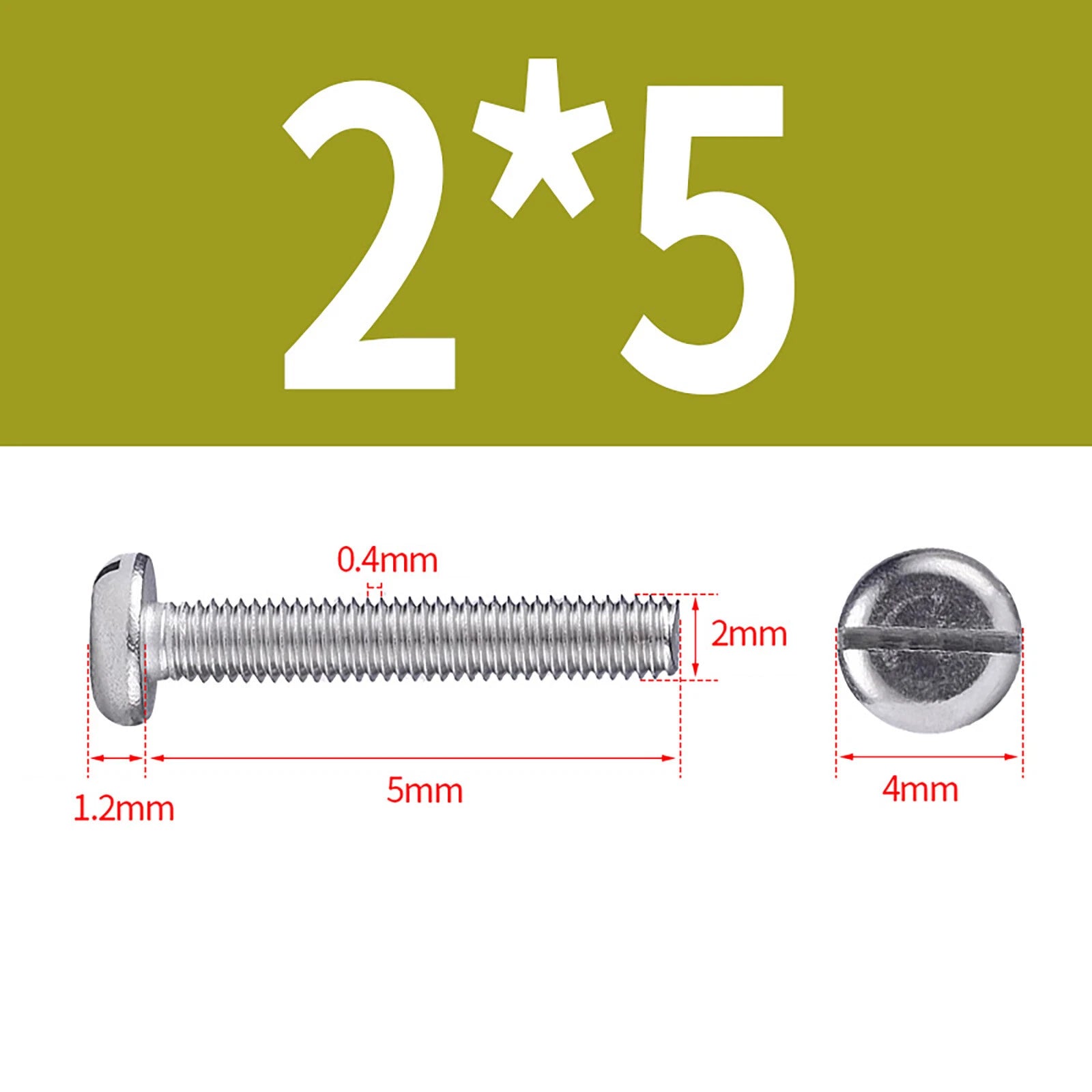 M1.6 to M10 Slotted Cheese Head Machine Screws | A2 Stainless Steel DIN 84