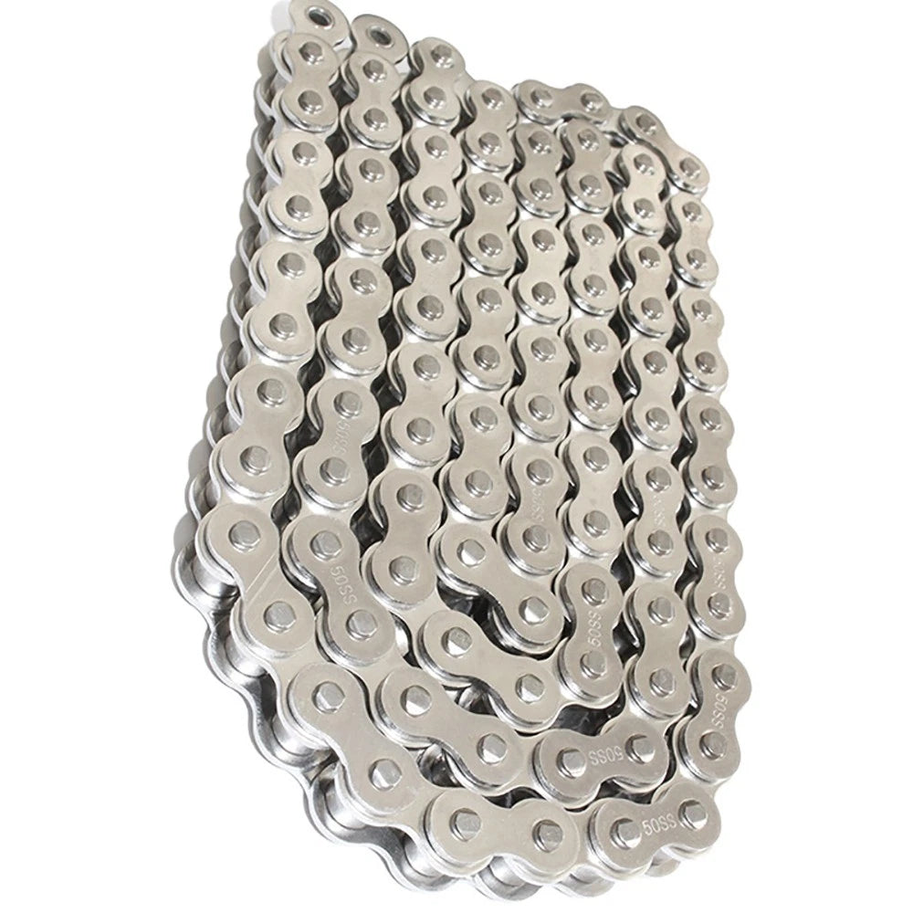 316 Stainless Steel Roller Chain Quality Simplex Chain 08B 10A 12 16A 1.524Meter
