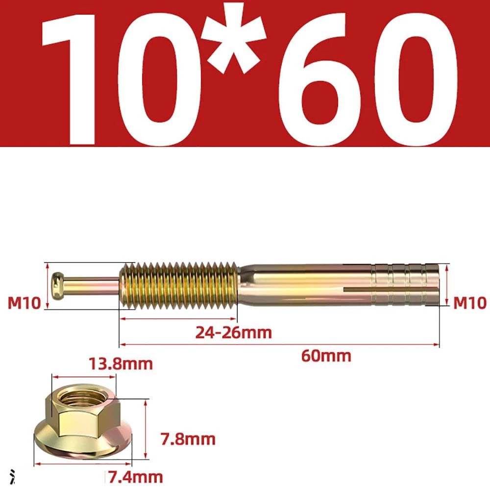 Carbon Steel Expansion Anchor Bolts — M6 to M24, 45mm to 250mm