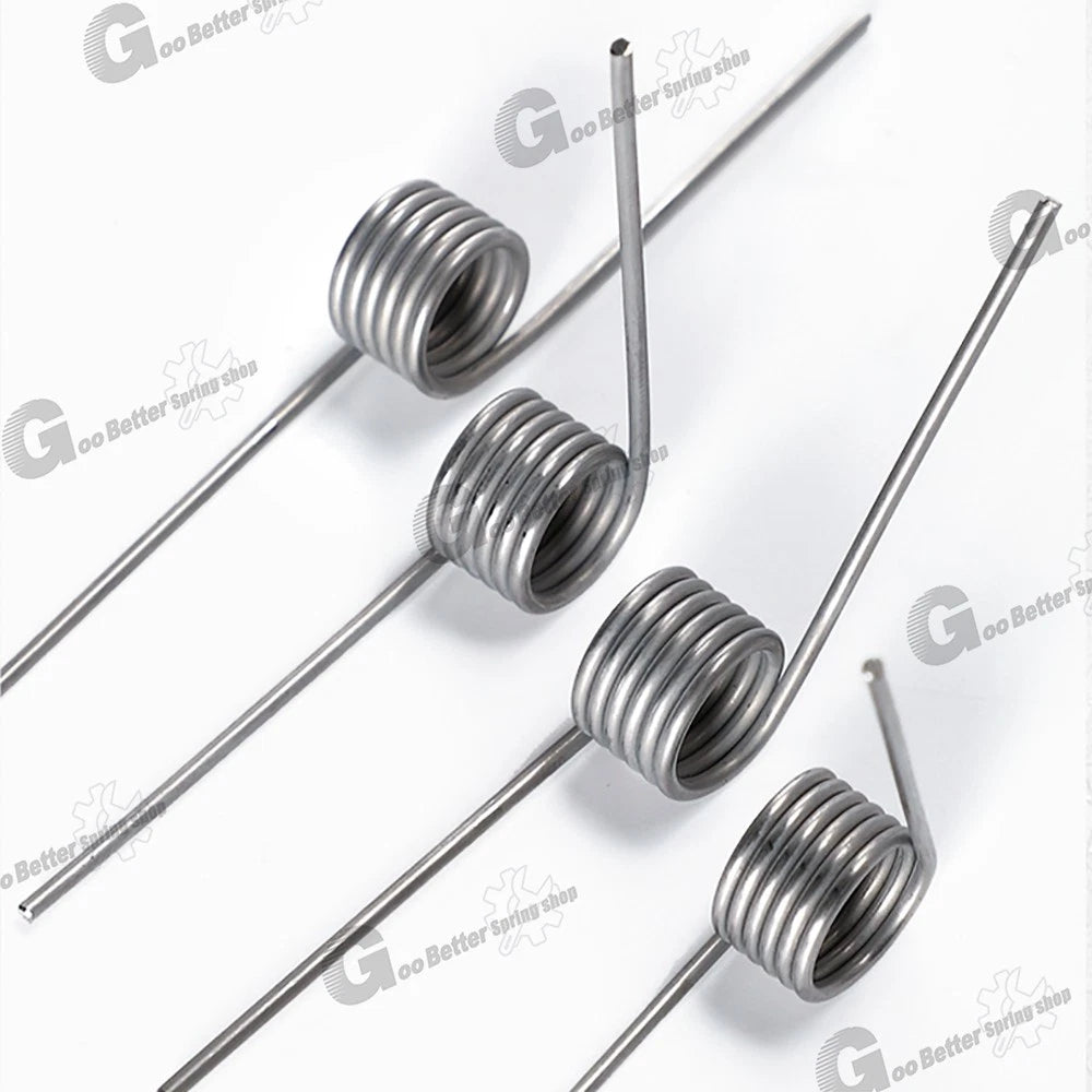Torsion Spring (pack of 10), 0.3mm wire diameter, 2mm - 5mm OD, Right spring