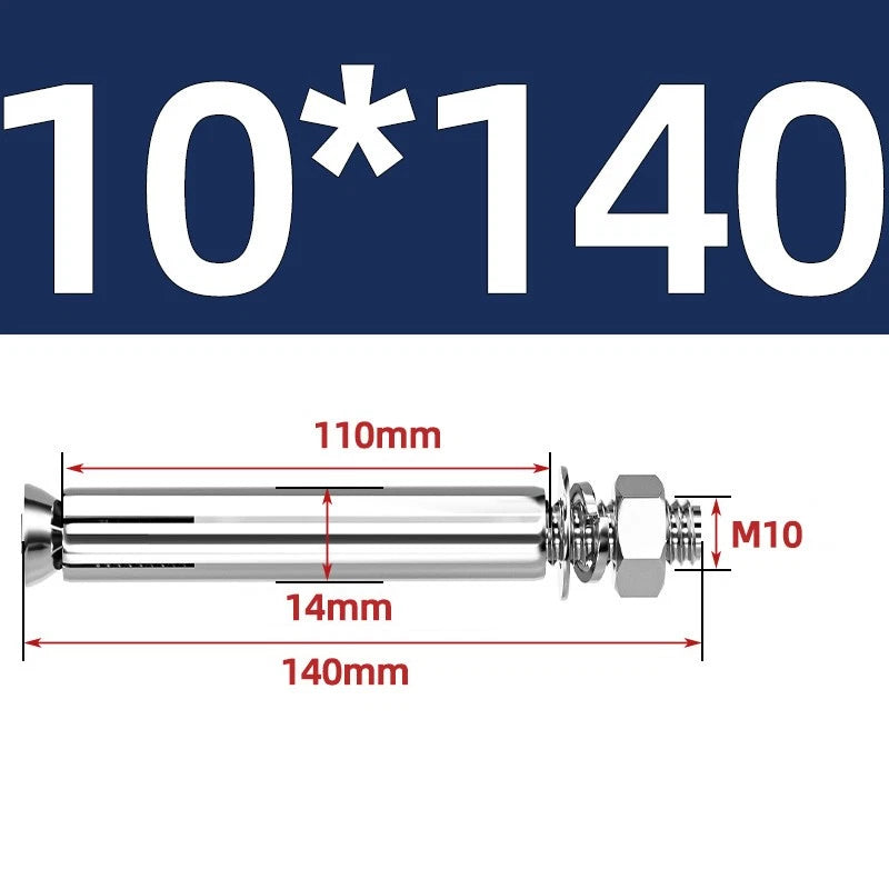 M6-M20 Stainless Steel Concrete Expansion Anchor Bolts – Extra Long