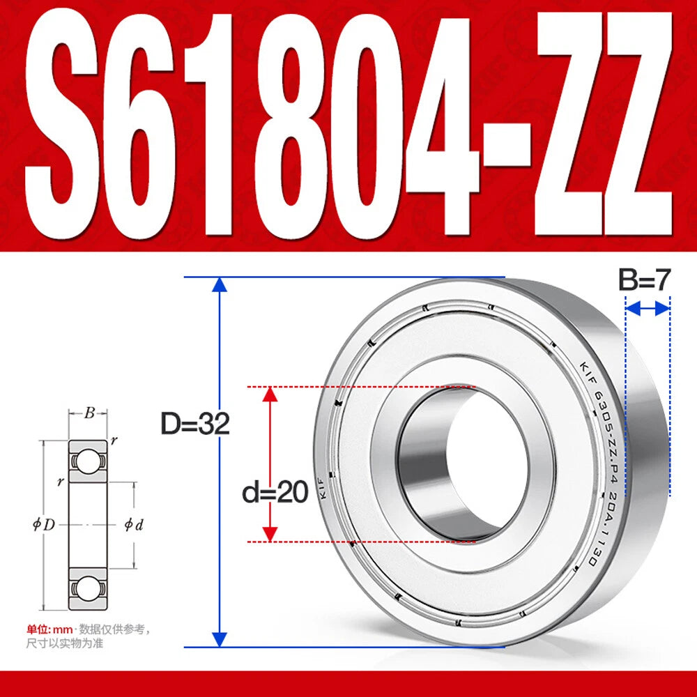 Miniature Stainless Deep Groove Ball Bearing Small Bearings Inner Dia-Ø 2mm-35mm