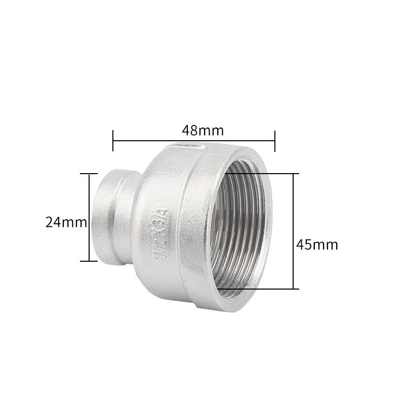 BSP Stainless Steel Reducing Bush — Female Thread Pipe Fitting