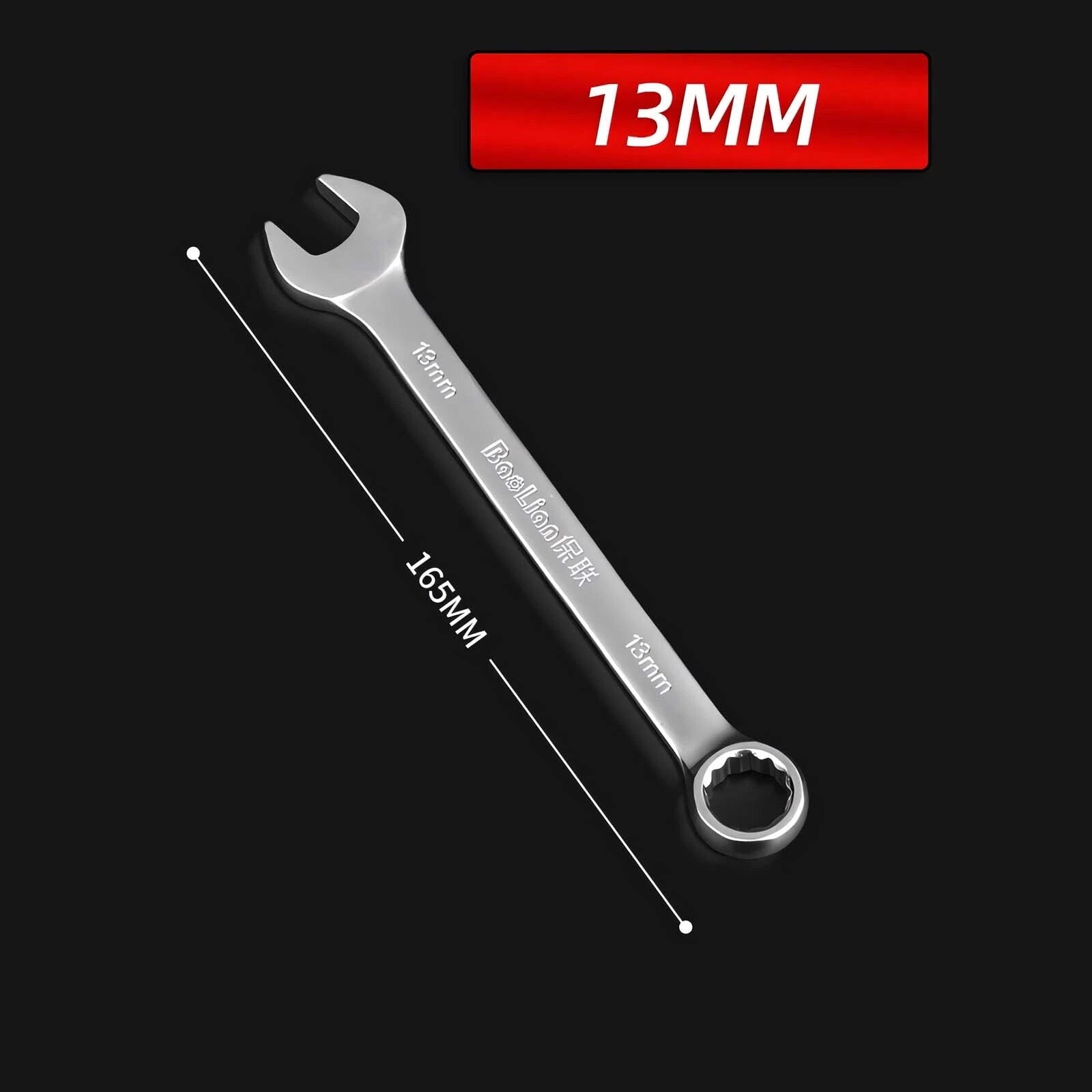 Matt Combination Wrench Set Ignition Spanner Steel Tools Metric SAE 6MM-50MM