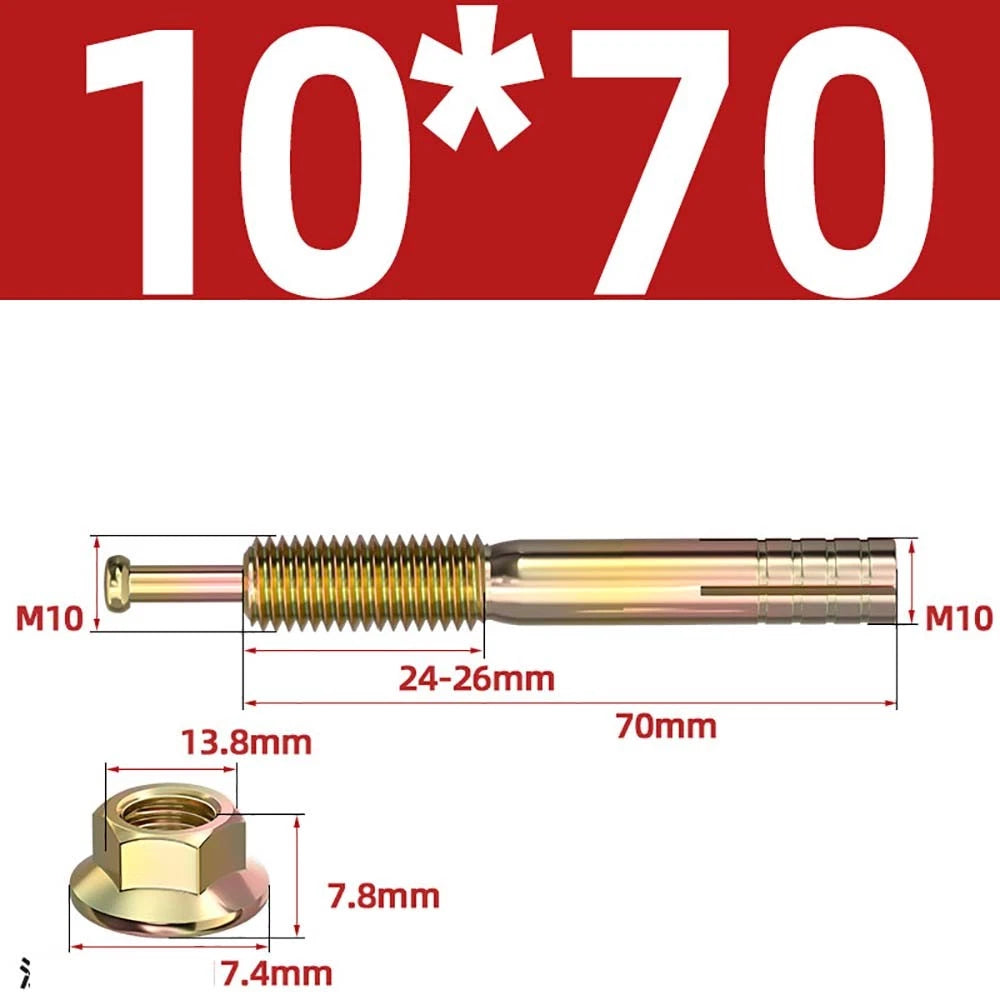 Carbon Steel Expansion Anchor Bolts — M6 to M24, 45mm to 250mm