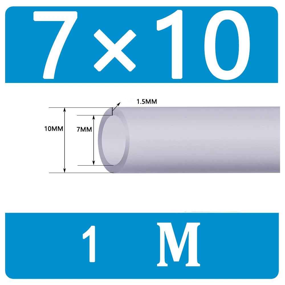 Food Grade Clear Translucent Silicone Tube Heat Resistant Hose Pipe Soft Rubber