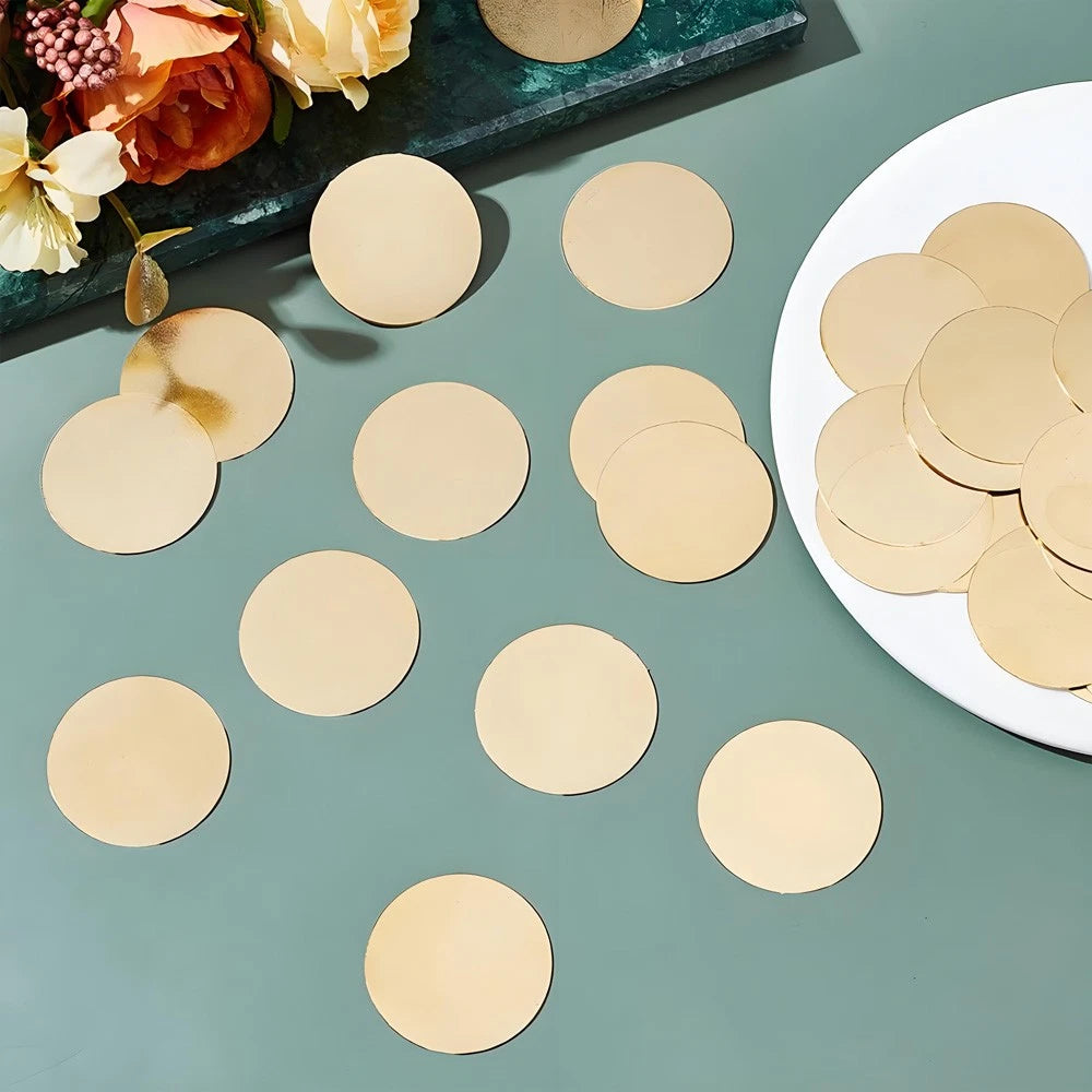 H62 Solids Brass Discs Blanks Metal Round Sheets OD 50-300mm Thick 0.5mm 1mm- 5m
