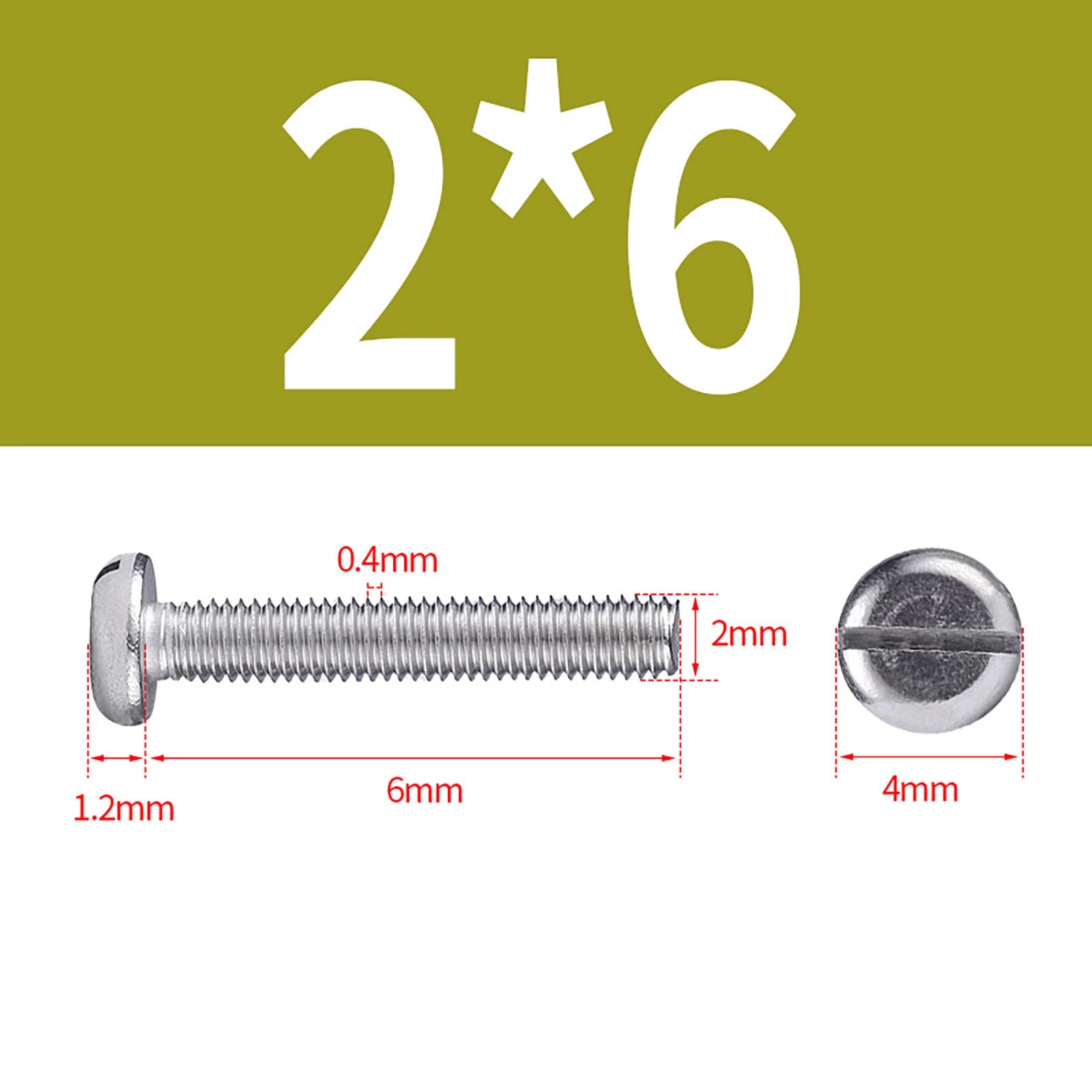 M1.6 to M10 Slotted Cheese Head Machine Screws | A2 Stainless Steel DIN 84