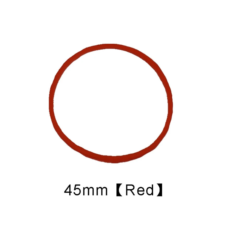 Round Rubber Drive Belts for Pulleys — 15 to 55mm Diameter, Multiple Colors