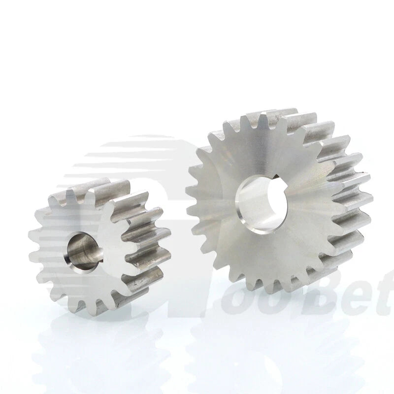 Spur Gear Stainless Steel Module 1 1.5 2 Motor Pinion 12 to 100 Tooth Flat Gear