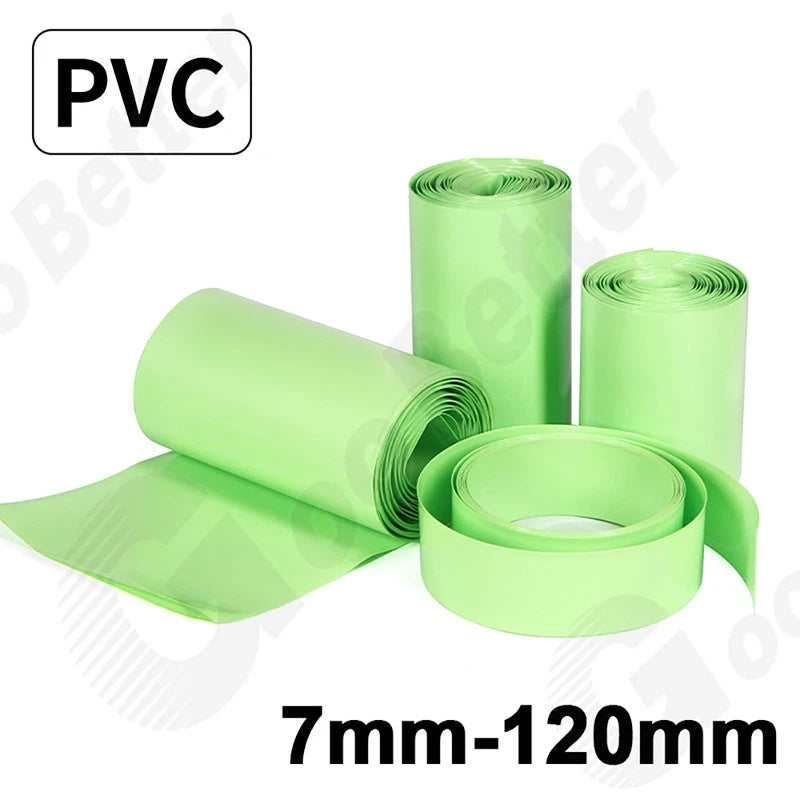 PVC Heat Shrink Tubing 7mm–120mm | Multi-Color Shrinkable Film Insulation Sleeve