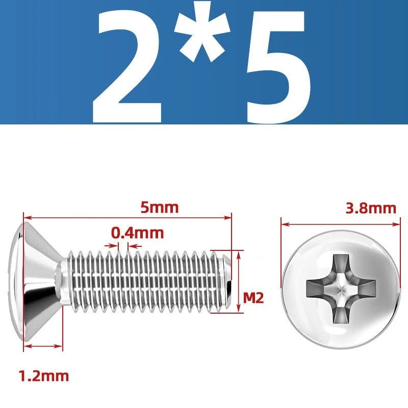 Phillips Oval Head Machine Screws Stainless Steel — M1.6 to M10, All Sizes - HomeDIYer