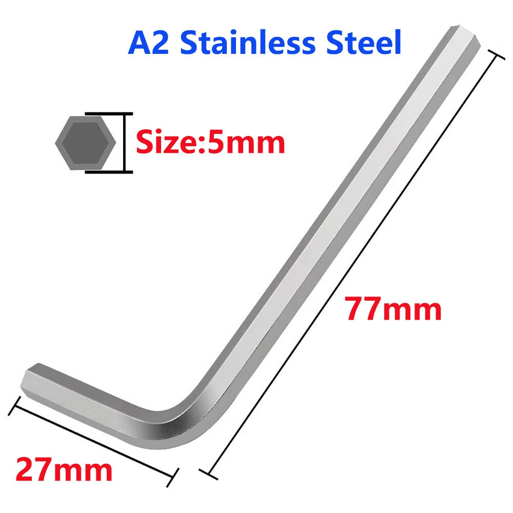 0.7mm-17mm Allen Keys Hexagon Key Hex Wrench Extra Long 5mm 6mm 8mm 10mm 14mm