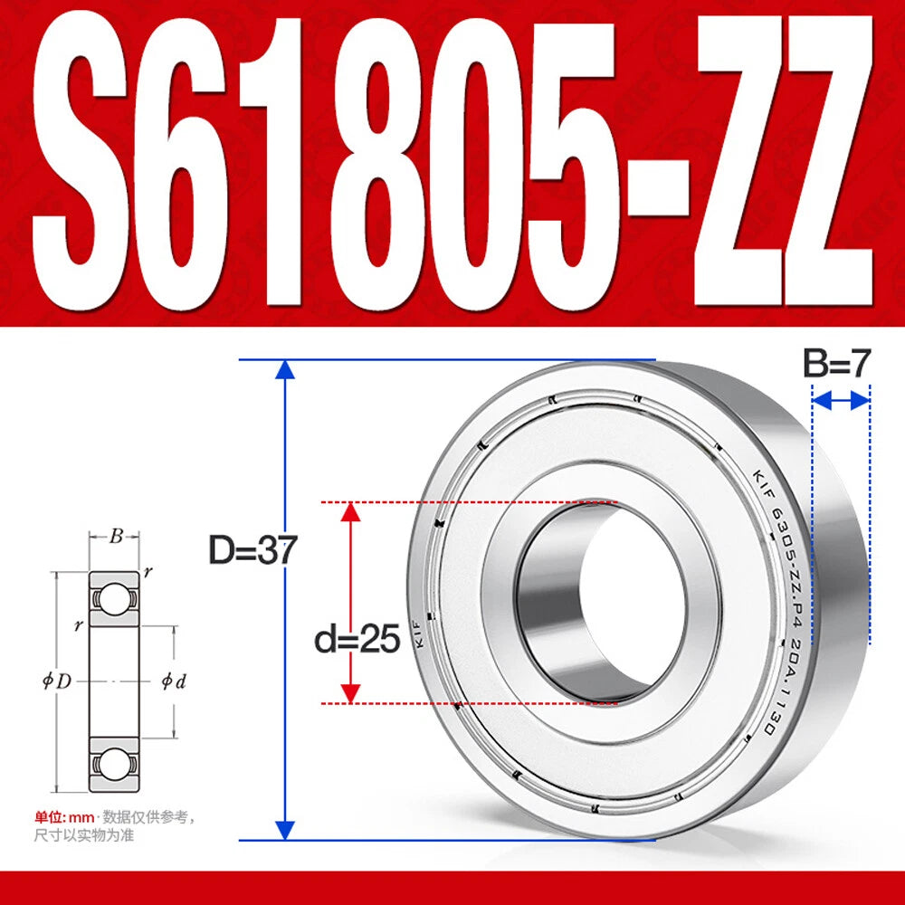 Miniature Stainless Deep Groove Ball Bearing Small Bearings Inner Dia-Ø 2mm-35mm