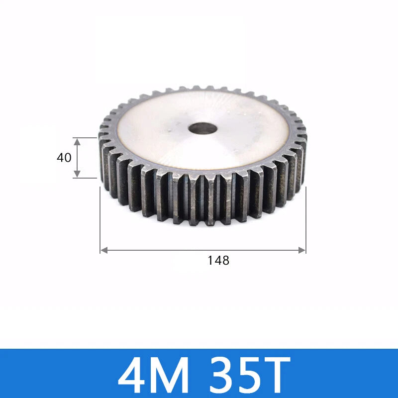 Spur Gears Pinion Gear 1.5/2.5/3/4/5 Mod Transmission Gears 45# Steel Flat Gears