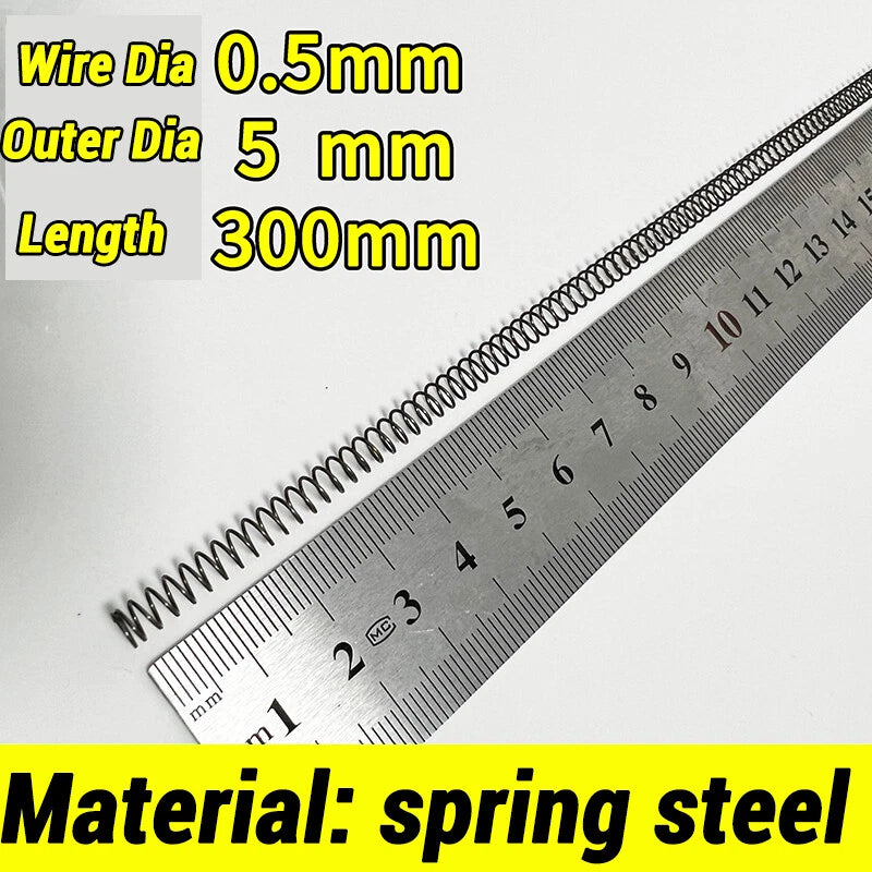 Compression Spring Various Size 2-60mm Diameter & 300mm Length Pressure Small
