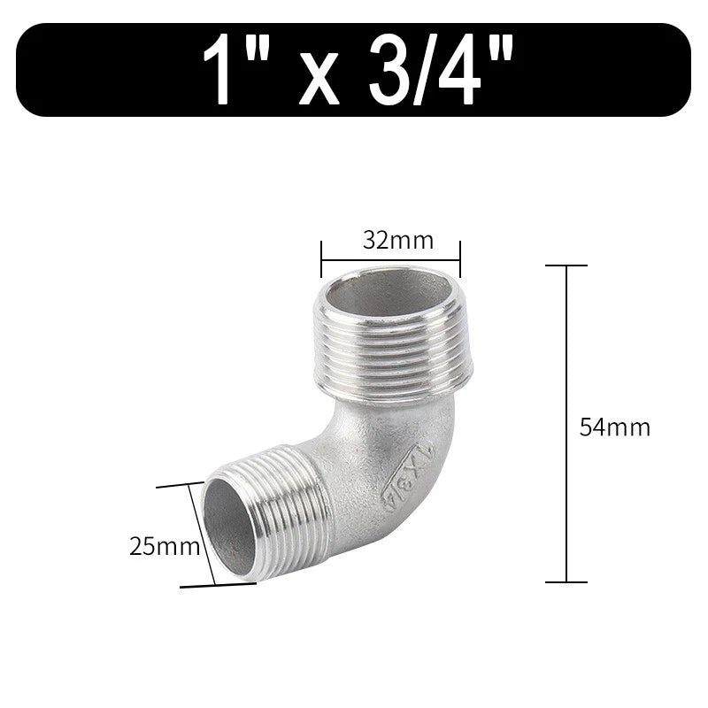 Stainless Steel Reducing Bush BSPT 1/8" to 2" — Male/Female Thread Pipe Fitting A2