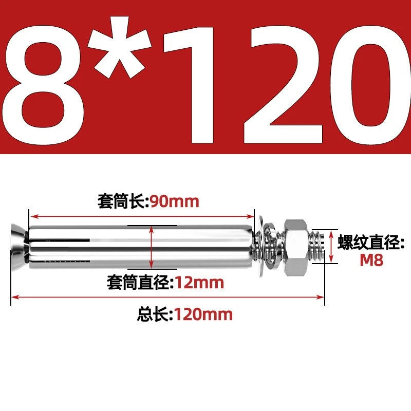 Concrete Expansion Anchor Bolts M6–M16 | Extra Long Masonry Sleeve Anchors