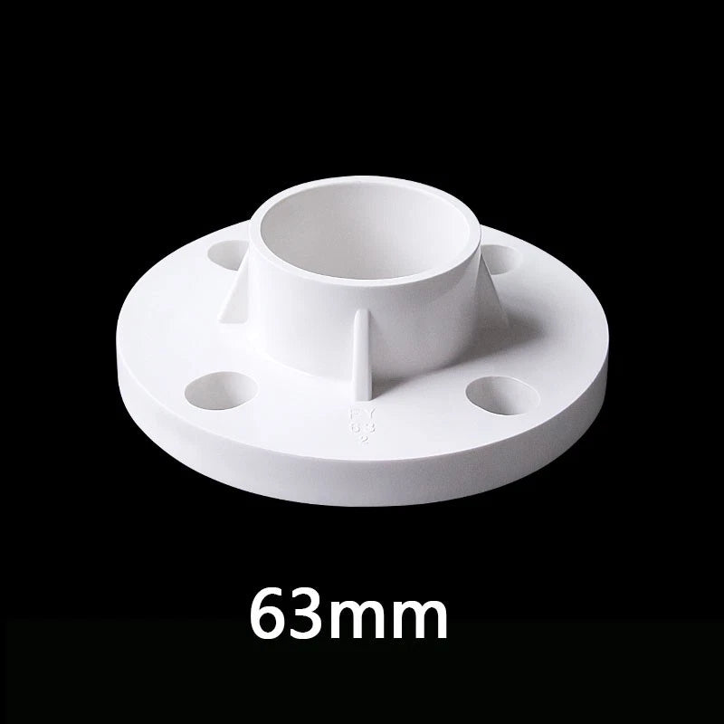 PVC Floor Flange Pipe Fitting Color Wall Mount Fittings Solvent Weld 20mm~200mm