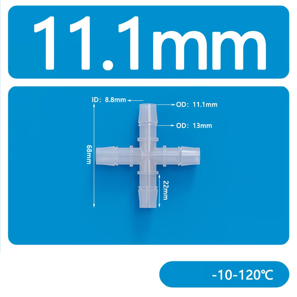 Plastic Hose Connector 4 6 8 10-Way Barbed Joiner Tube Pipe Fitting Splitter