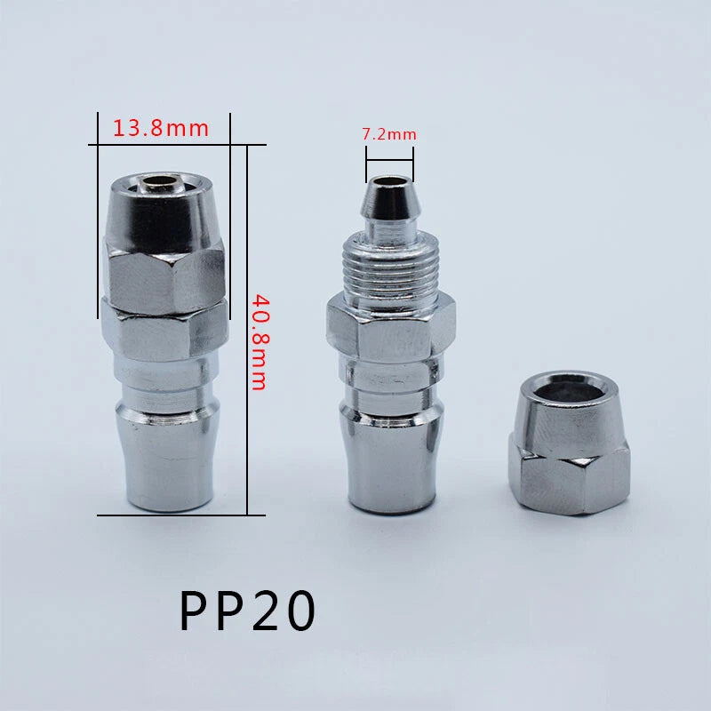 Iron Chrome Plated C-Type Quick Connector Quick Disconnect Air Hose Fitting