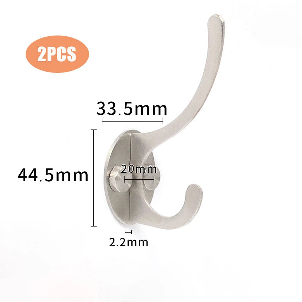304 Stainless Steel Bathroom Kitchen Wall Door Holder Hook Hanger Hooks