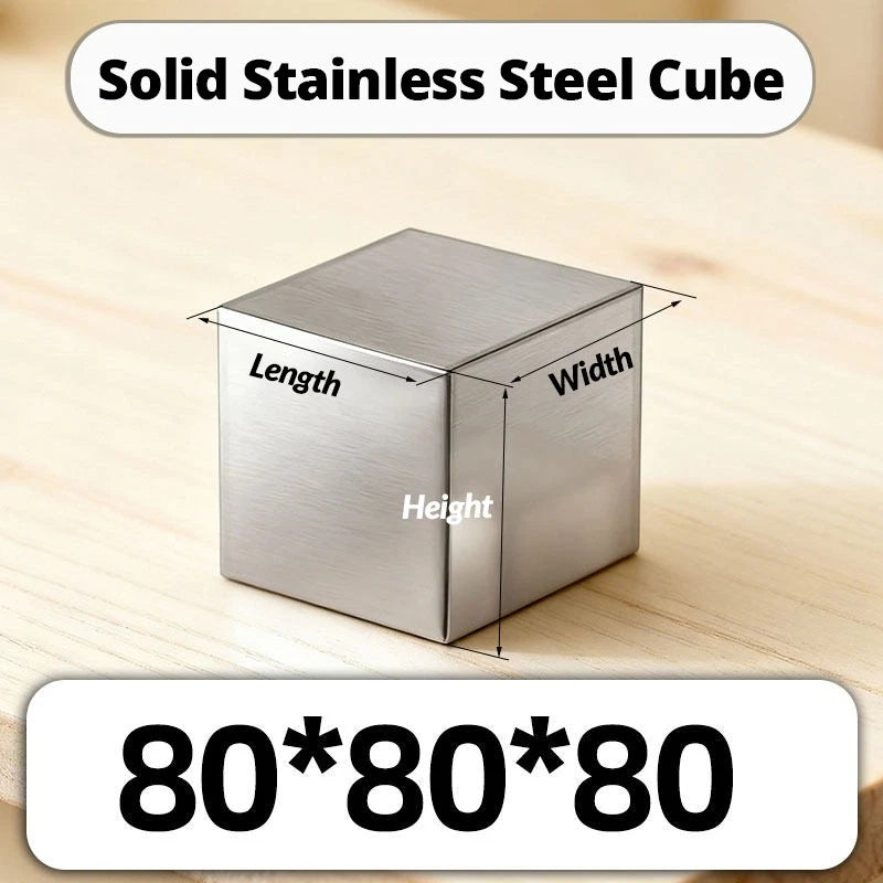 Solid 304 Stainless Steel Block Plate 20mm 25mm 30mm 35mm - 120mm Grade 304 GS