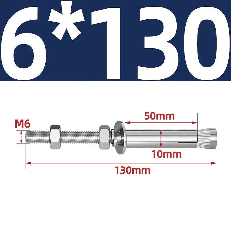 M6-M20 Stainless Steel Concrete Expansion Anchor Bolts – Extra Long