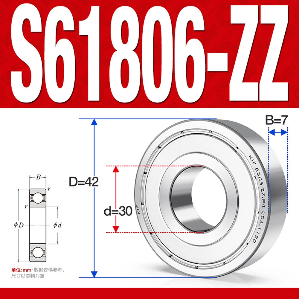 Miniature Stainless Deep Groove Ball Bearing Small Bearings Inner Dia-Ø 2mm-35mm