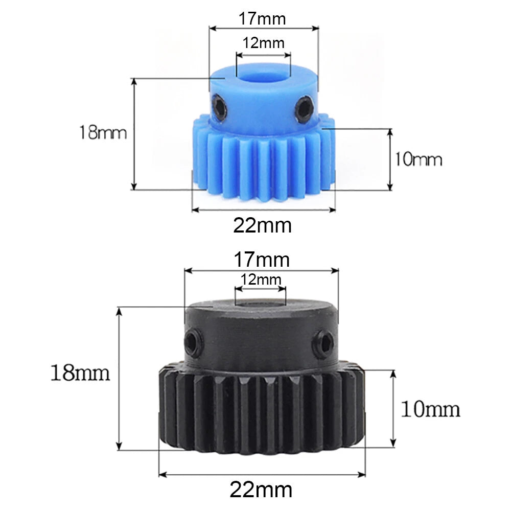 1 Modulus 20 Teeth Spur Gears Transmission Motor Gear Bore 4-12.7mm Pitch 3.14mm