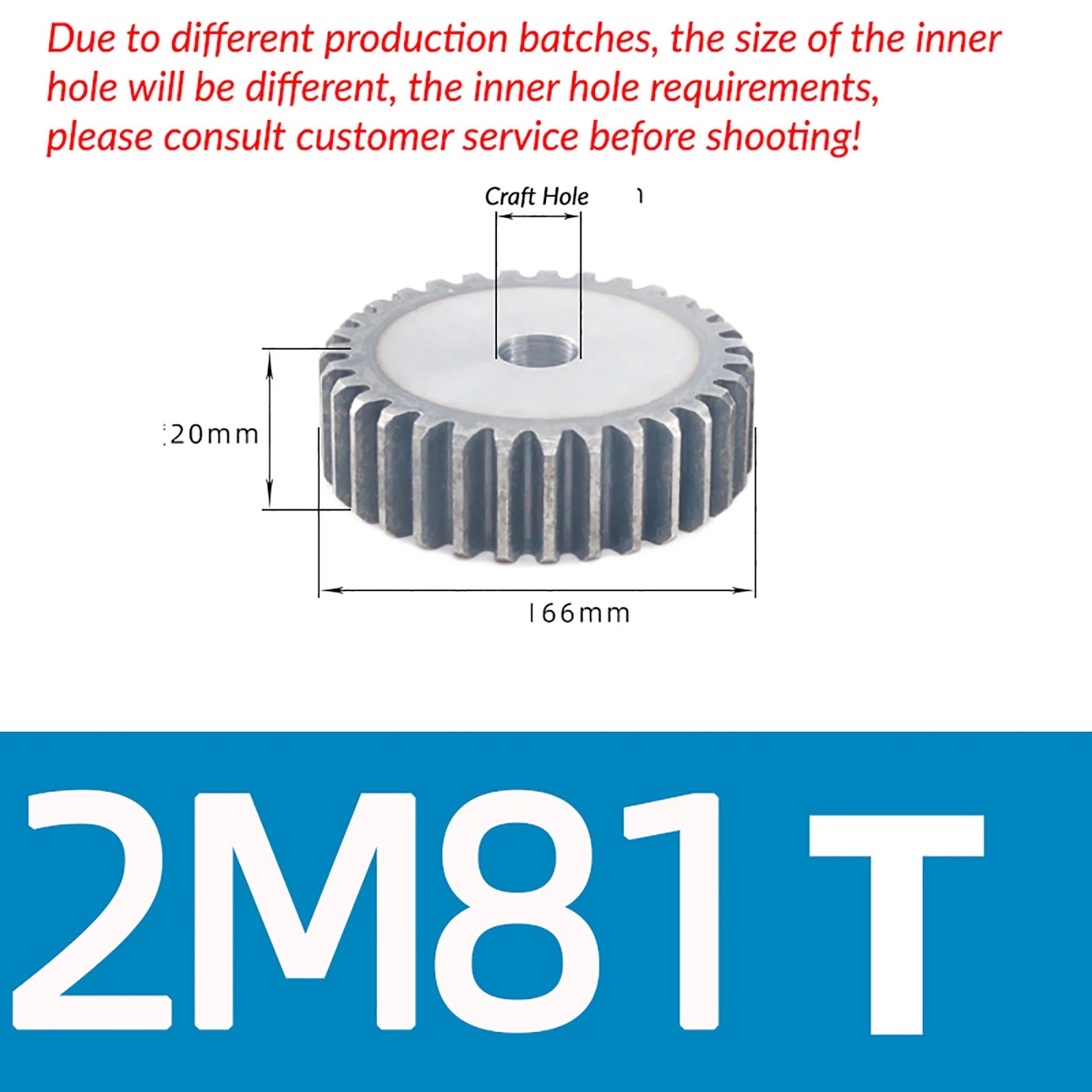 1/1.5/2 Mod 12T-150T Spur Gear 45# Steel Pinion Gear Thickn10-20mm Transmission