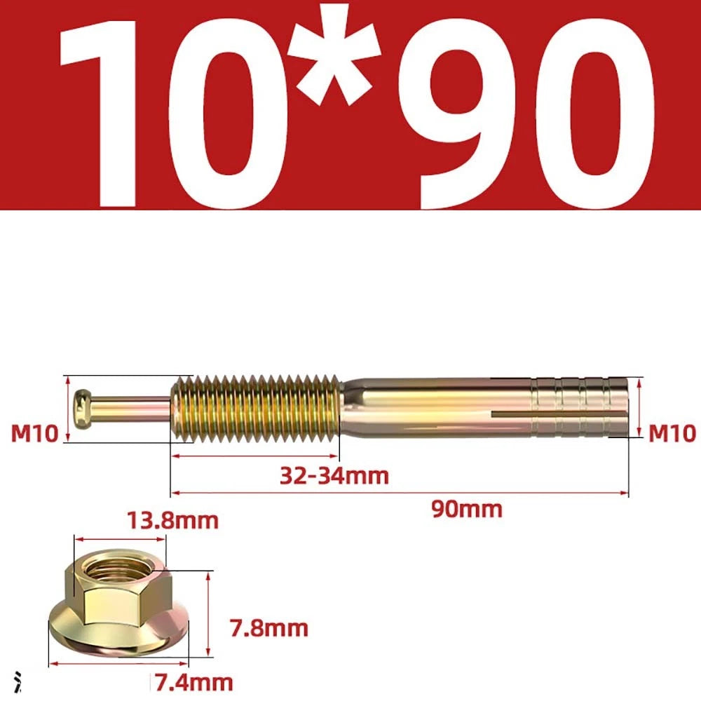 Carbon Steel Expansion Anchor Bolts — M6 to M24, 45mm to 250mm