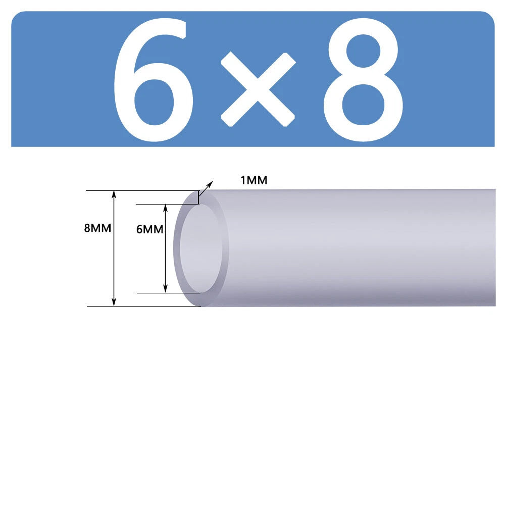 Silicone Vacuum Hose Pipe — White Rubber Tube for Water, Air & Coolant | ID 2mm–38mm