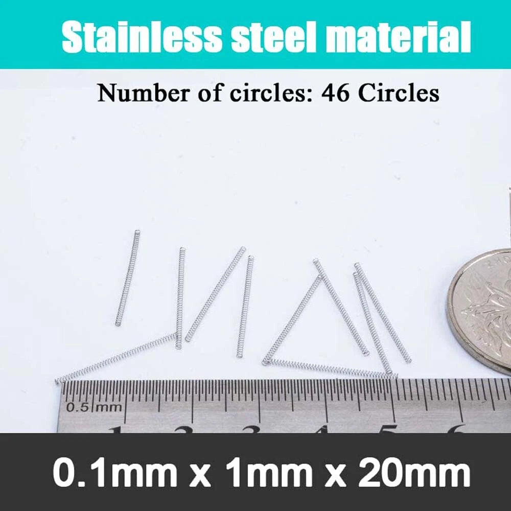 Stainless Steel Compression Springs Steel wire 0.1 mm small coil spring 5-20mm