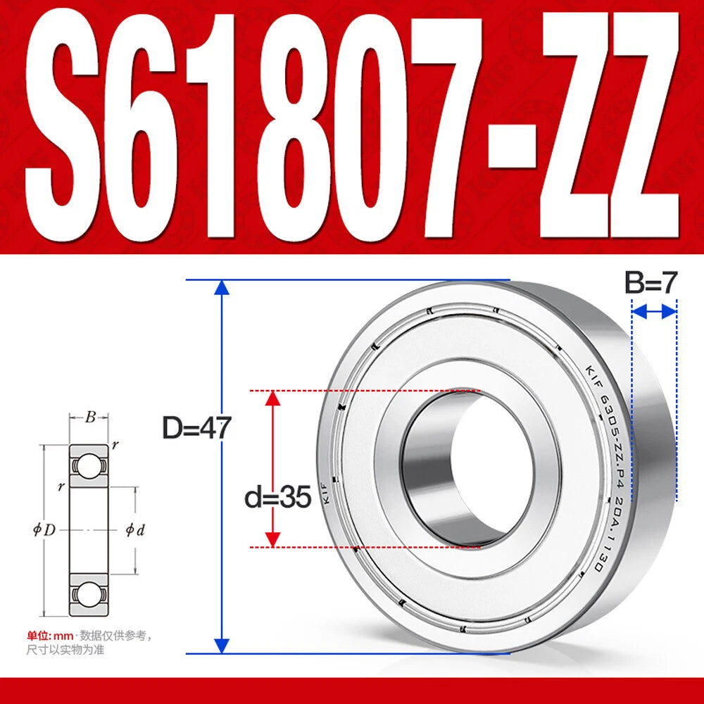 Miniature Stainless Deep Groove Ball Bearing Small Bearings Inner Dia-Ø 2mm-35mm