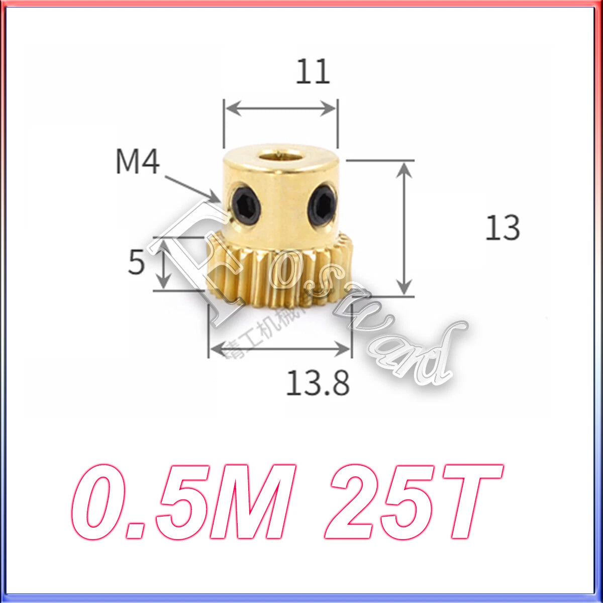 Worm Gear Set 0.5/0.8/1/1.5 Mod Rod Shaft Gear Wheel Reduce Transmission Part