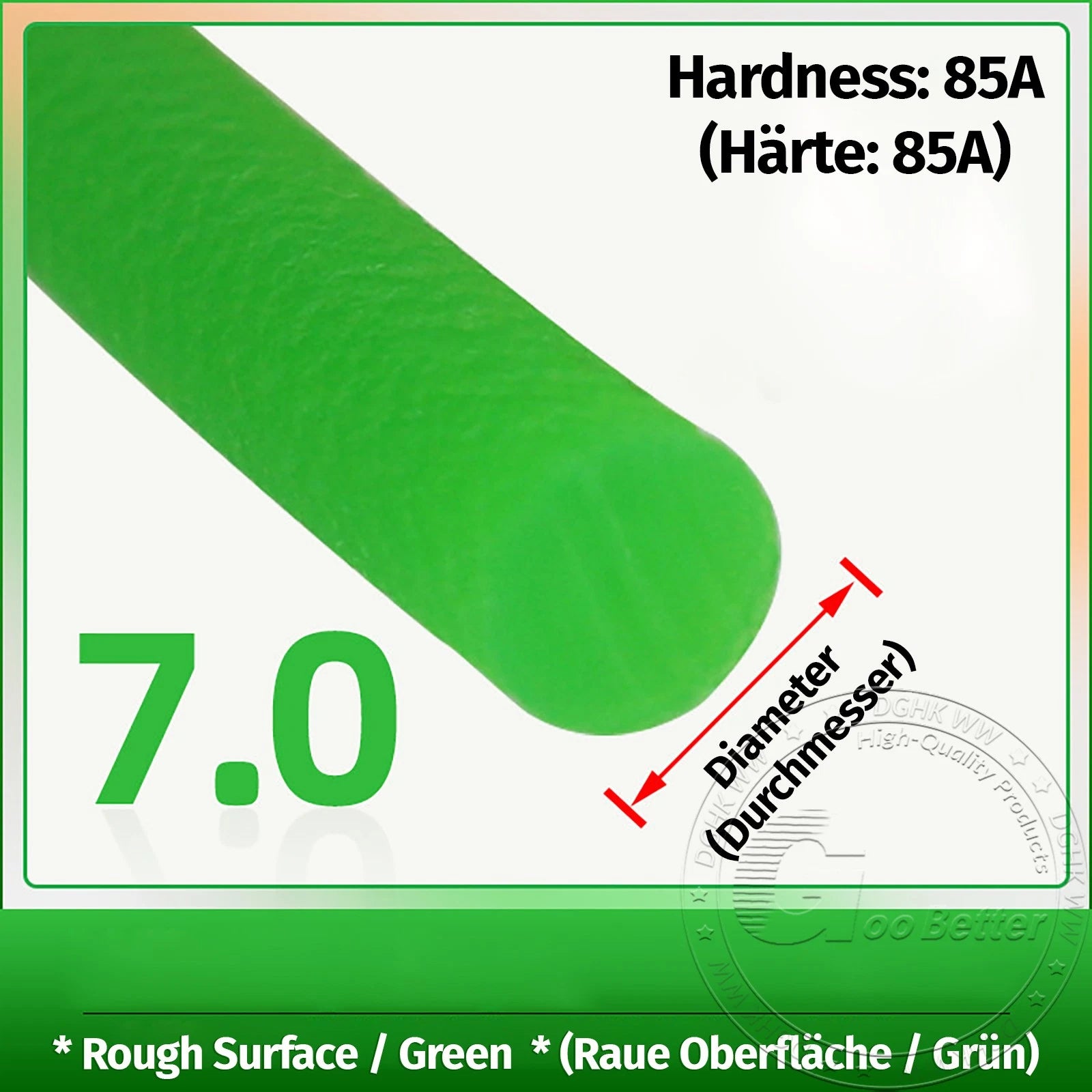 PU Round Drive Belt – Polyurethane Solid Round Belt, Smooth & Rough Surface, Dia 1.5mm–22mm