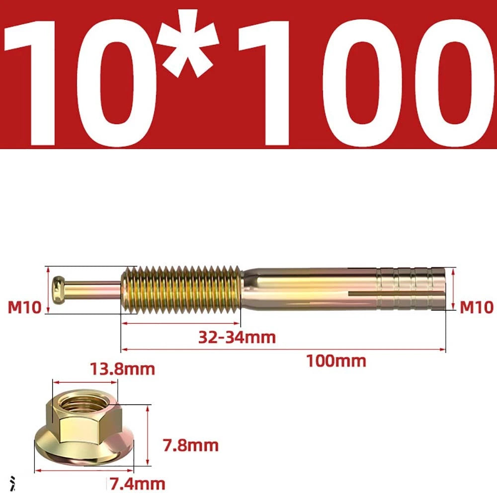 Carbon Steel Expansion Anchor Bolts — M6 to M24, 45mm to 250mm