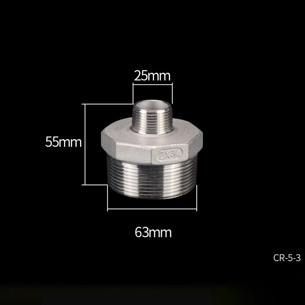 Stainless Steel Threaded Pipe Reducer Nipple — BSP Male to Male Fitting