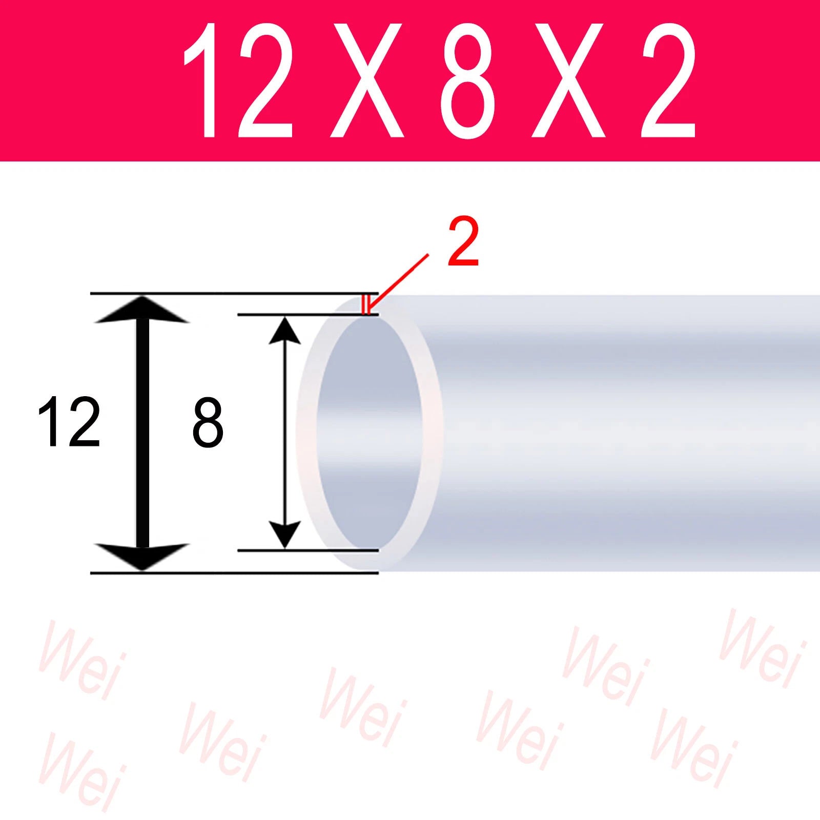 Clear Flexible PVC Tubing – OD 3mm to 57mm, Custom Cut Lengths