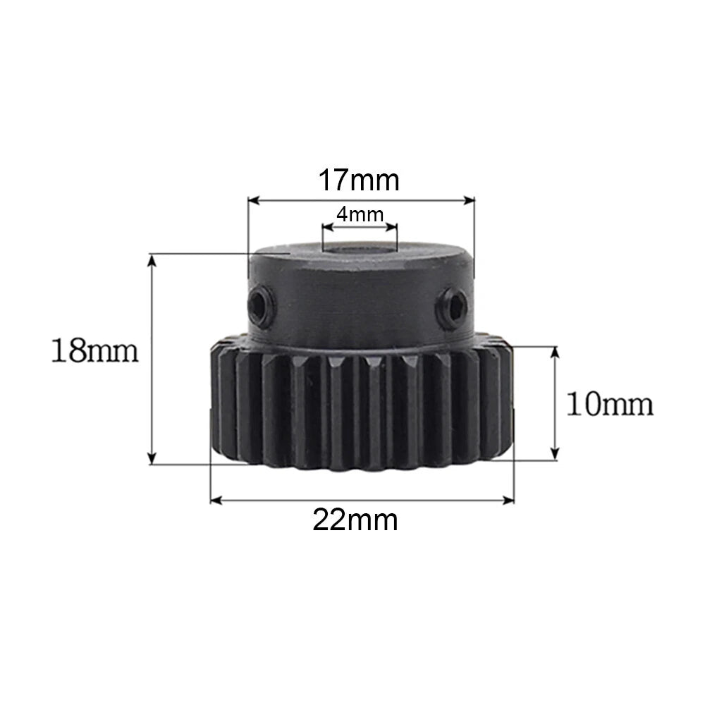 1 Modulus 20 Teeth Spur Gears Transmission Motor Gear Bore 4-12.7mm Pitch 3.14mm