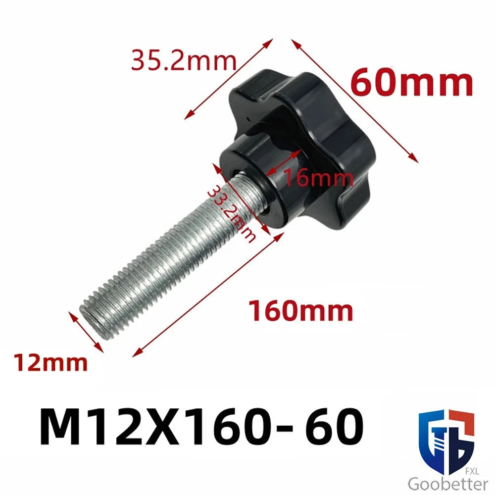 Star Knob Thumb Screws — Clamping Bolts with Hand Grip M10 M12 M14 M16