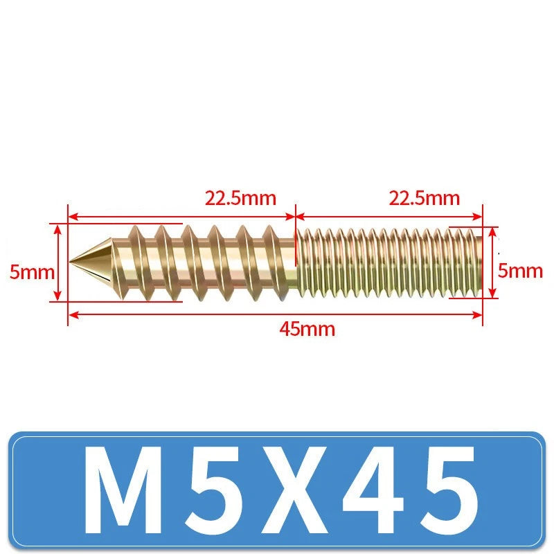 Galvanized Double-Ended Threaded Studs M4 M5 M6 M8 M10, Fully & Half Thread