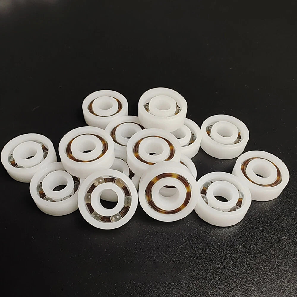 POM Plastic Bearing Glass Ball Miniature Deep Groove Ball Bearings Various Sizes