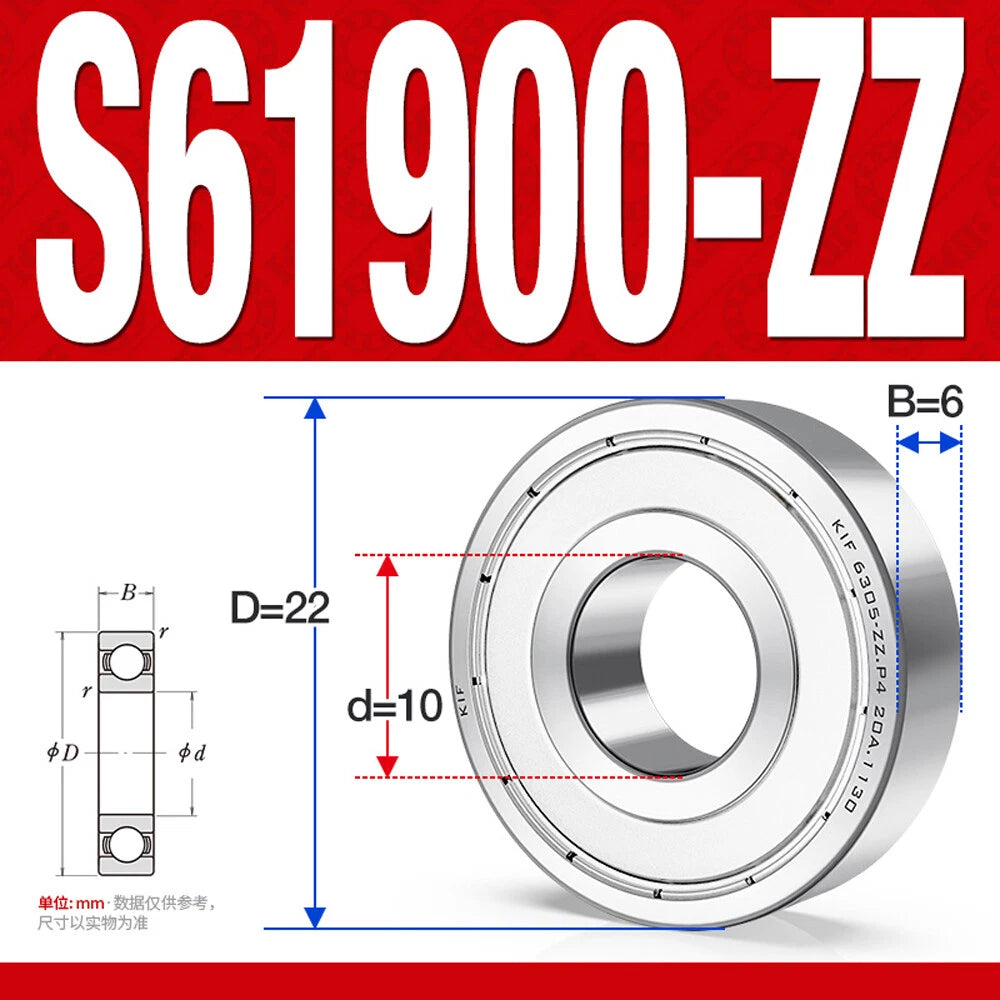 Miniature Stainless Deep Groove Ball Bearing Small Bearings Inner Dia-Ø 2mm-35mm