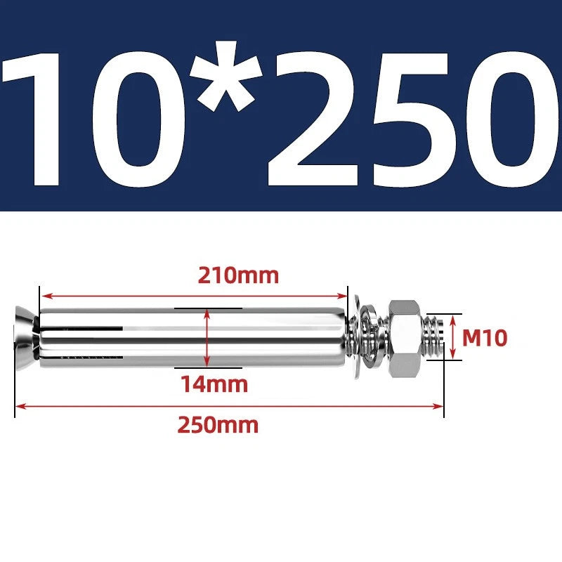 M6-M20 Stainless Steel Concrete Expansion Anchor Bolts – Extra Long