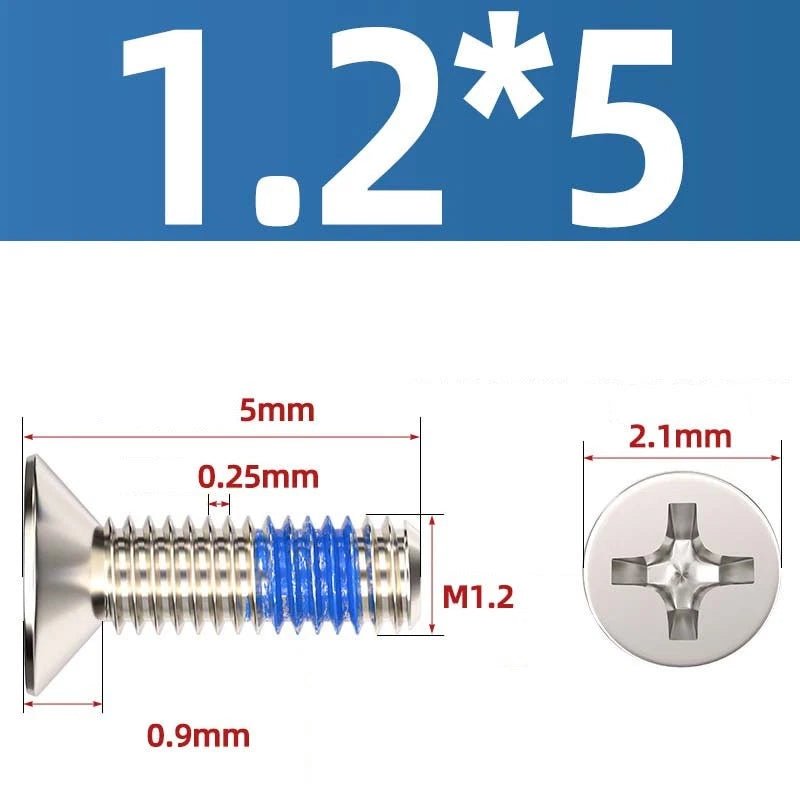 M1.2–M6 Phillips Flat Head Machine Screws | Carbon Steel | Black & Nickel Plated - HomeDIYer
