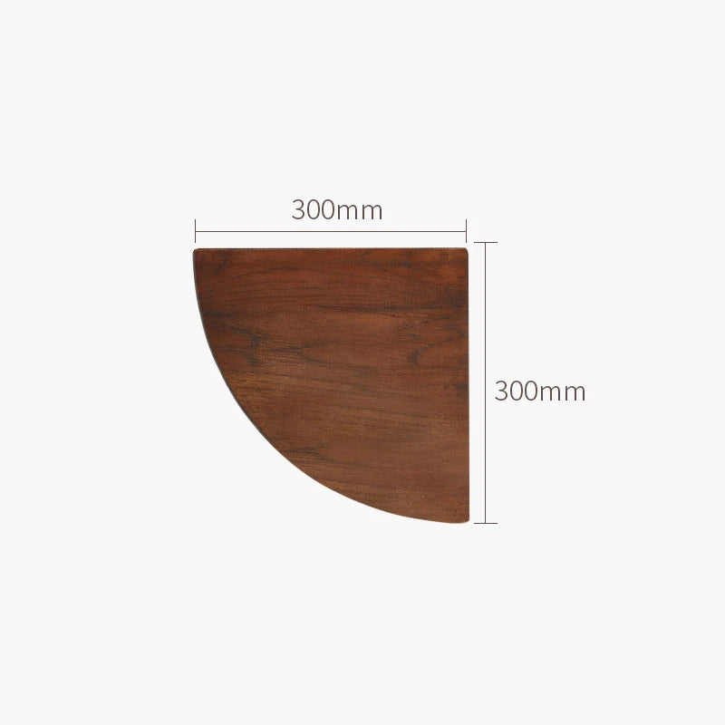 Oak Corner Shelf Wall Mounted Triangle Floating Shelves Oak Wall Storage Display