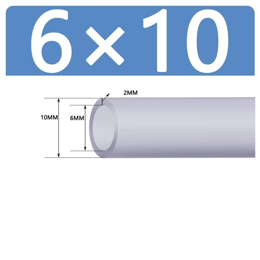 Silicone Vacuum Hose Pipe — White Rubber Tube for Water, Air & Coolant | ID 2mm–38mm