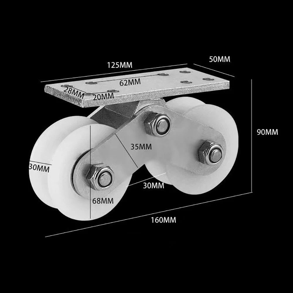 Stainless Steel Pulley UVH Groove Sliding Door Roller Runner Wheel Track Pulley